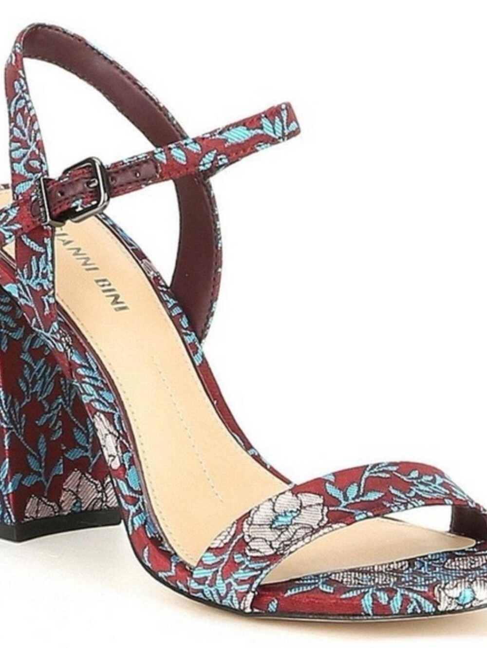 Gianni Bini Mckaria Floral Brocade Block Heels